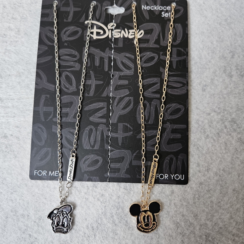 Disney Donald Duck & Mickey Mouse Bestie Necklace Set - Picture 2 of 10